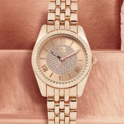 DressBerry Women Rose Gold-Toned Embellished Analogue Watch MFB-PN-WTH-S5769 image 1