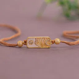 Voylla Timeless Sparkle American Diamond Studded Thread Rakhi-picture-12