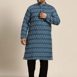 SOJANYA PLUS Geometric Printed Cotton Kurta-picture-32