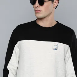 one8 x PUMA Men White Slim Fit Colourblocked Crew Sweatshirt-picture-28