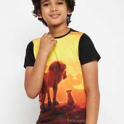 Disney by Wear Your Mind Boys Yellow Printed Round Neck T-shirt-picture-20