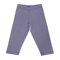 Bodycare Kids Girls Navy Blue & White Polka Dot Printed Capris image 1