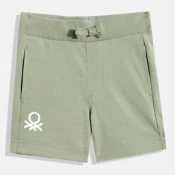 United Colors of Benetton Kids Boys Brand Logo Printed Knee Length Shorts-picture-1