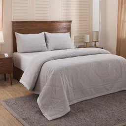 MASPAR Grey Egyptian Cotton AC Room 120 GSM Double Bed Quilt-picture-19