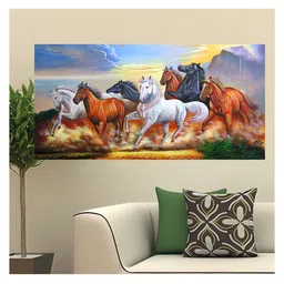 British Terminal Blue & Brown Birds and Animals Printed Wall Poster-image-20