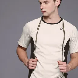 ASICS Self-Design Colorblocked Raglan Sleeves Actibreeze Training T-shirt-picture-15