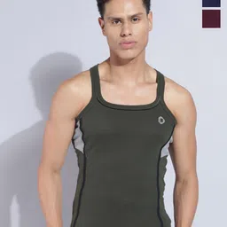 Dollar Bigboss Men Pack of 3 Solid Combed Cotton Racerback Gym Vests MDBB-01-PO3-2-picture-33