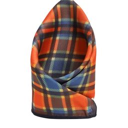 Sojanya Men's Red & Blue Checked Satin Pocket Square-picture-32