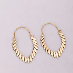 Studio One Love Gold-Plated Contemporary Hoop Earrings-picture-39