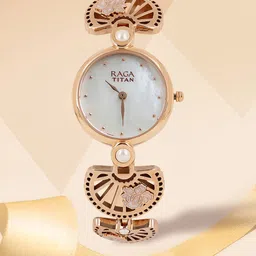 Titan Raga Women White Mother-of-Pearl Analogue Watch 2567WM01-image-58