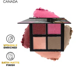 FACES CANADA 4 IN 1 Shimmer & Satin Matte Finish Eyeshadow Palette - Gossip Gang 04-picture-19