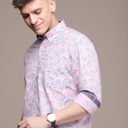 Nautica Pure Cotton Slim Fit Floral Printed Casual Shirt-picture-41