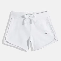 United Colors of Benetton Girls Solid Glitter Logo Shorts-picture-13
