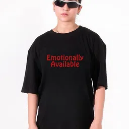 TheBTclub Unisex Oversized Typography Printed Drop-Shoulder Sleeves Pure Cotton T-Shirt-picture-32