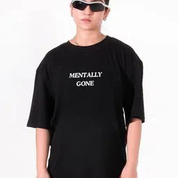 TheBTclub Unisex Oversized Typography Printed Drop-Shoulder Sleeves Pure Cotton T-Shirt-picture-26