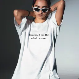 TheBTclub Unisex Oversized Typography Printed Drop-Shoulder Sleeves Pure Cotton T-Shirt-picture-14