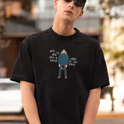 BOLLYWOO.OOO Unisex Vintage Heart Break Graphic Round Neck Oversized T-shirt-picture-35