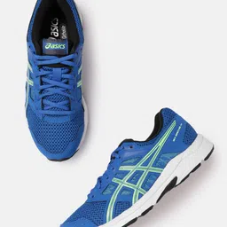 ASICS Men Woven Design Round-Toe Gel-Contend 5B Running Shoes with Brand Logo Detail-image-31