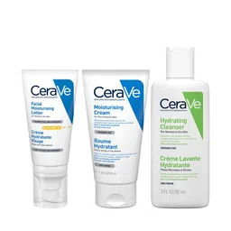 CeraVe Morning Skincare Combo of Facewash & Moisturizer SPF50 for Normal To Dry Skin-picture-22