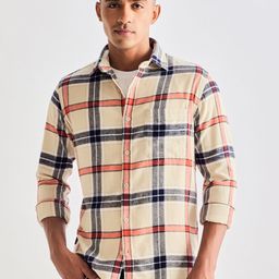 Red Flame Men Tartan Checks Opaque Checked Casual Shirt-picture-8