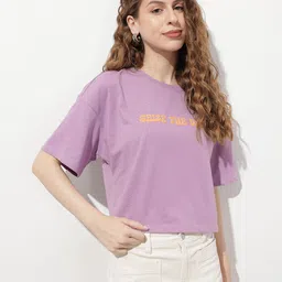 DressBerry Lift My Spirits Typography Boxy Crop T-shirt-picture-24