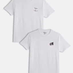 METRO KIDS COMPANY Boys White Pack of 2 Printed T-shirt-picture-23