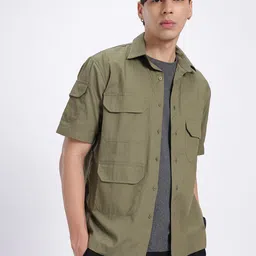 glitchez Ethereal Utility Relaxed Fit Pure Cotton Shirt-picture-36