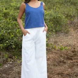 Creatures of Habit Women Seersucker Oversized Trouser-image-13