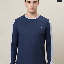 Technosport Men Pack of 2 Colourblocked Antimicrobial Casual T-shirt-picture-18
