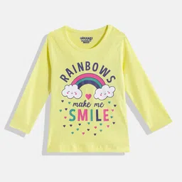 Eteenz Infant Girls Graphic & Typography Printed Premium Cotton T-shirt-picture-43