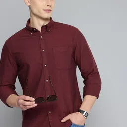 Flying Machine Slim Fit Opaque Pure Cotton Casual Shirt-picture-23