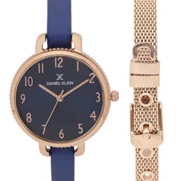 Daniel Klein Women Blue Dial Analog Watch with Bracelet Gift Set - DK11793-4-picture-7