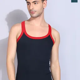 Dollar Bigboss Men Pack Of 2 Assorted Combed Cotton Racerback Gym Vest-picture-23