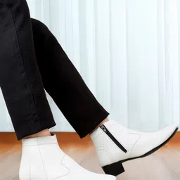 Bxxy Men 2 Inch Heel Height Increasing Formal Slip-on Zipper Boots-picture-39