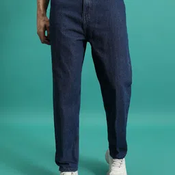 HIGHLANDER Men Loose Fit Mid-Rise Cotton Baggy Jeans-image-45