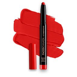 FACES CANADA Feather Light 10hr Stay Ultime Pro HD Intense Matte Lips + Primer Lipstick 1.4g - Red Bouquet 18-picture-26