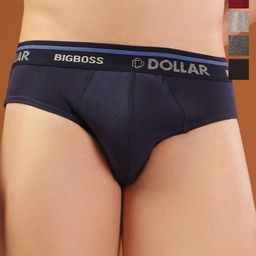 Dollar Bigboss Men Solid Pack of 5 Cotton Superior Snug Fit Briefs MDBR-02-PO5-1-picture-31