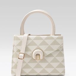 Mast & Harbour Printed Handheld Bag with Envelope Detail-picture-28