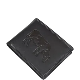 Sassora Men Animal Printed Embellished Leather Two Fold Wallet-picture-25