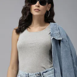 Roadster Women Solid Tank Top-image-71