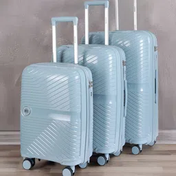 The Roadster Life Co. Set of 3 Textured Hard Sided Trolley Bag - 239L-picture-38