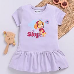 YK X Minute Mirth Girls PAW Patrol Printed Pure Cotton Fit & Flare Dress-picture-14