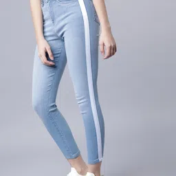Tokyo Talkies Women Blue Skinny Fit Mid-Rise Clean Look Jeans-image-50