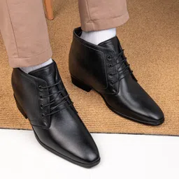 Hi Toes Men 3 Inches hidden height elevator formal Boots-picture-37