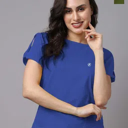 Friskers Pack of 2 Round Neck Short Sleeves Cotton Top-image-13