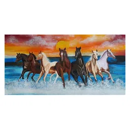 British Terminal Blue & Orange Animals Printed Wall Poster-picture-21