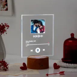 Personalized Couple's Spotify LED Lamp image 2