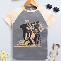HRX by Hrithik Roshan Boys Sports Printed Rapid-Dry T-shirt-picture-32