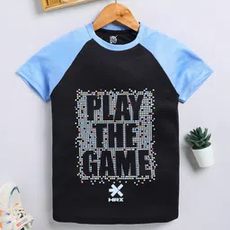 HRX by Hrithik Roshan Boys Typography Printed Rapid Dry Sports T-shirt-image-24