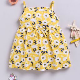 YK X Tinyo Infant Girls Floral Printed Cotton A-Line Dress-picture-31